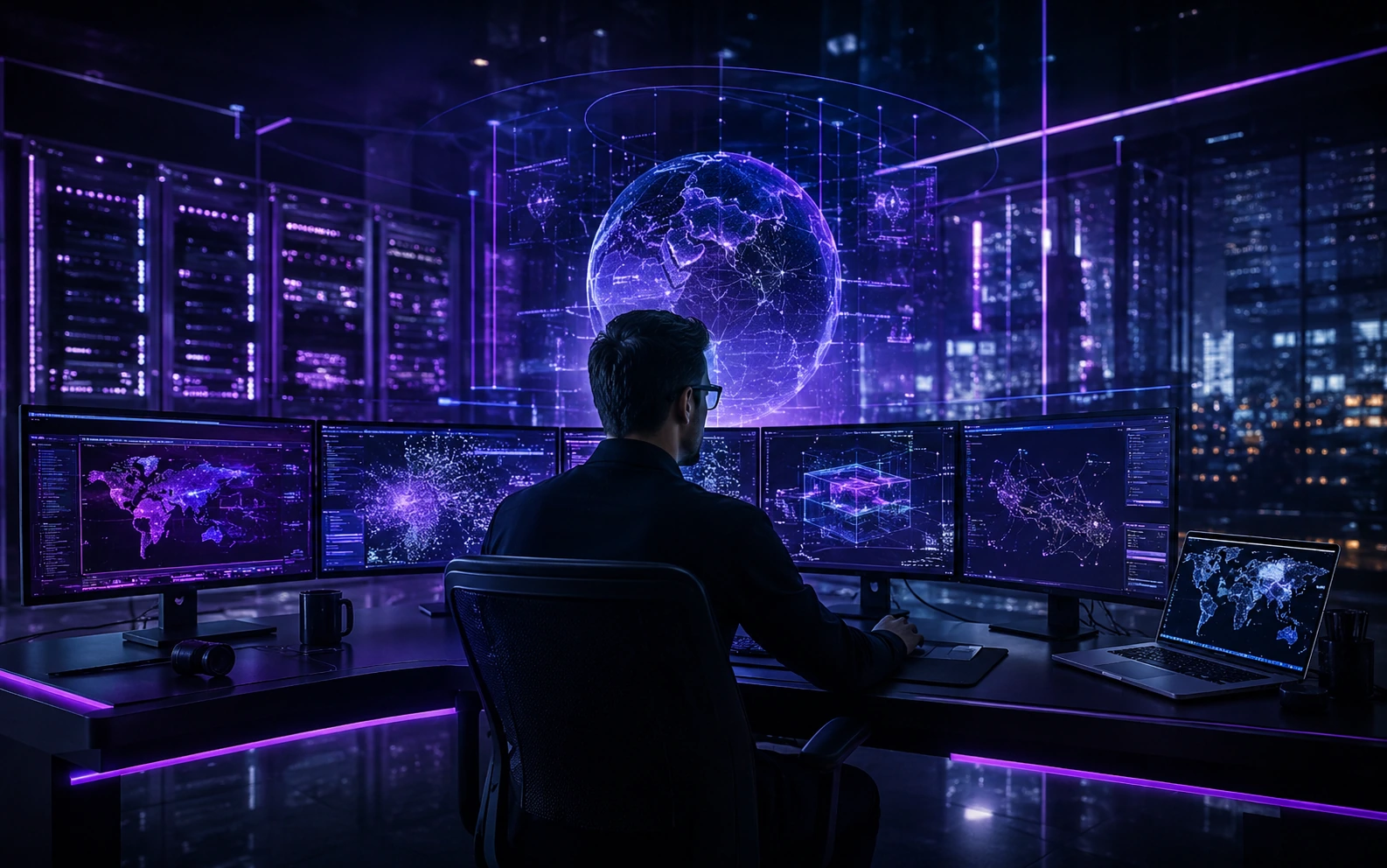 Interfață holografică pentru monitorizarea semnalelor digitale